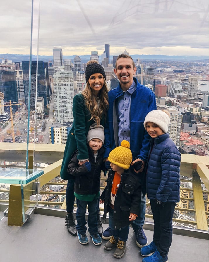 top of the space needle in seattle