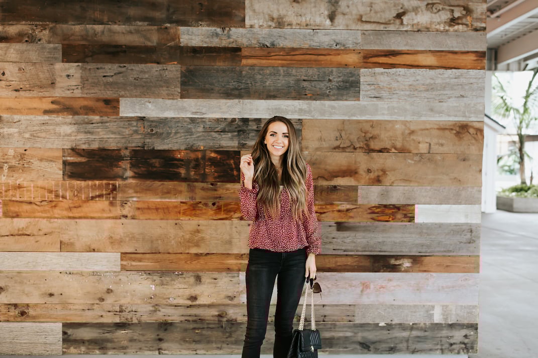 madewell polka dot top