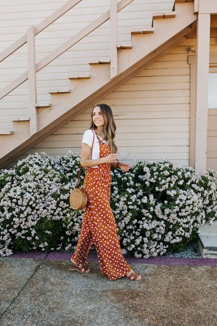 two jumpsuits dressed up and dressed down