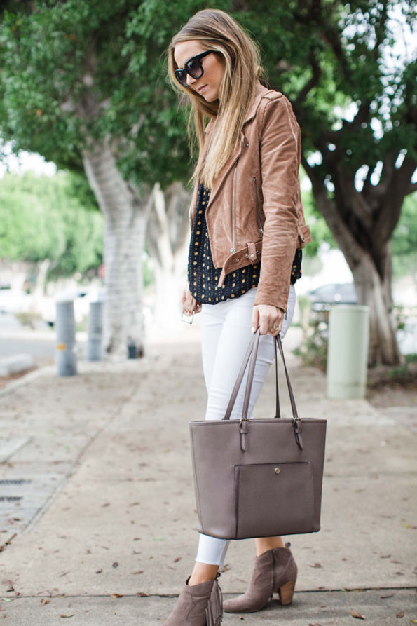 how to wear a suede jacket