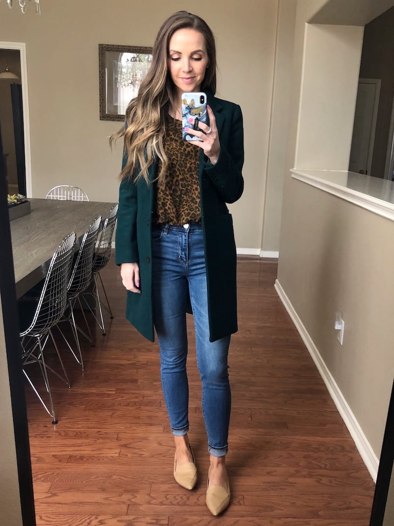 capsule wardrobe leopard tee and mgemi flats