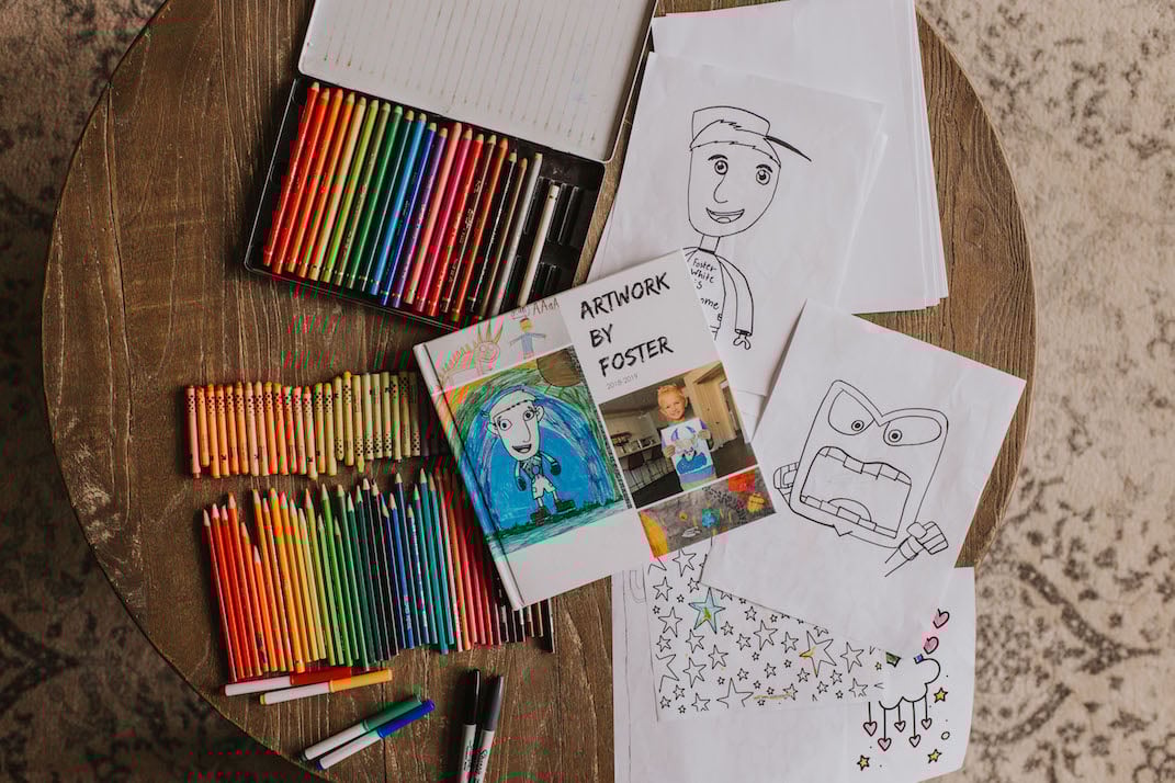 kids artwork book kid indoor activity