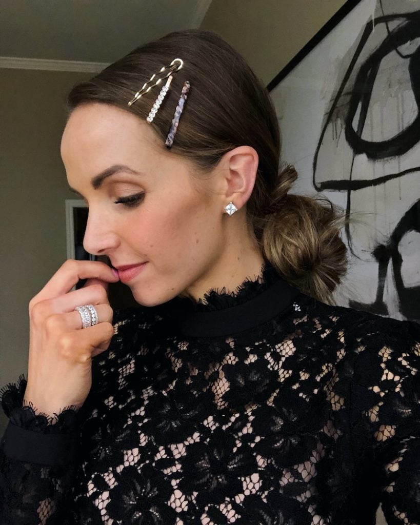 ideas for wearing hair clips