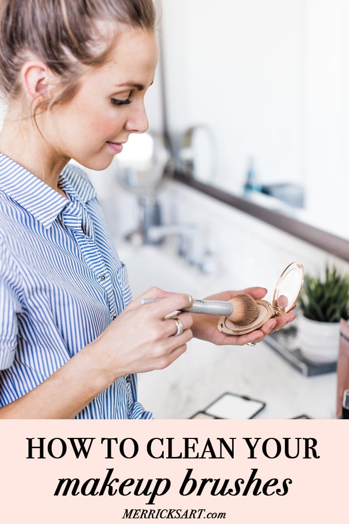 how to clean makeup brushes with dawn dishsoap