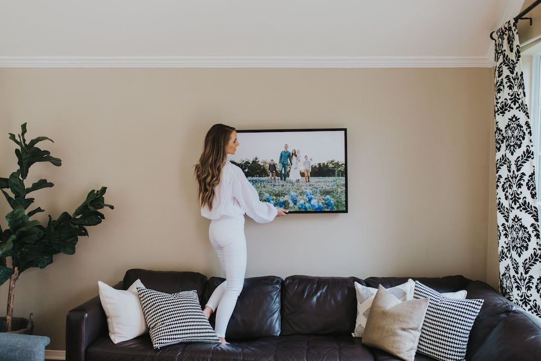 This canvas print from Mixbook is incredible quality and comes pre-framed!