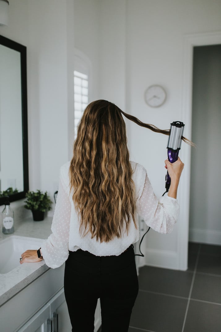 beachy waves hair tutorial