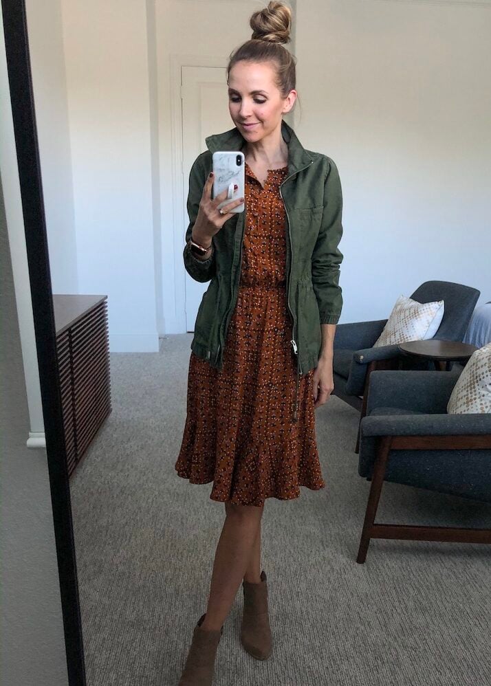 how to wear a fall dress