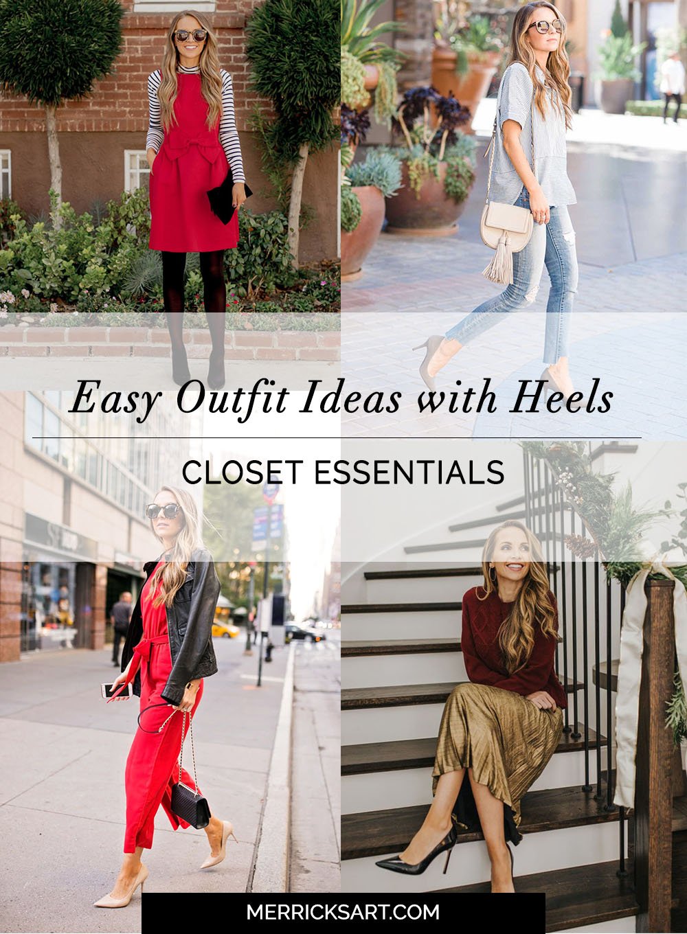 A bunch of ways to style heels
