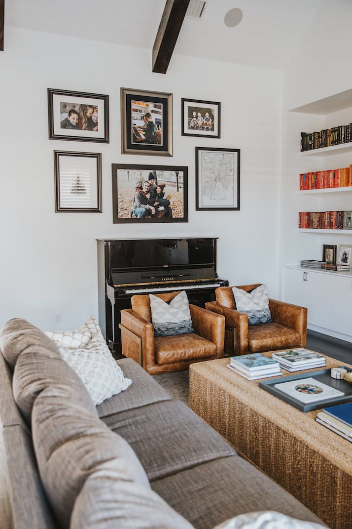 living room gallery wall