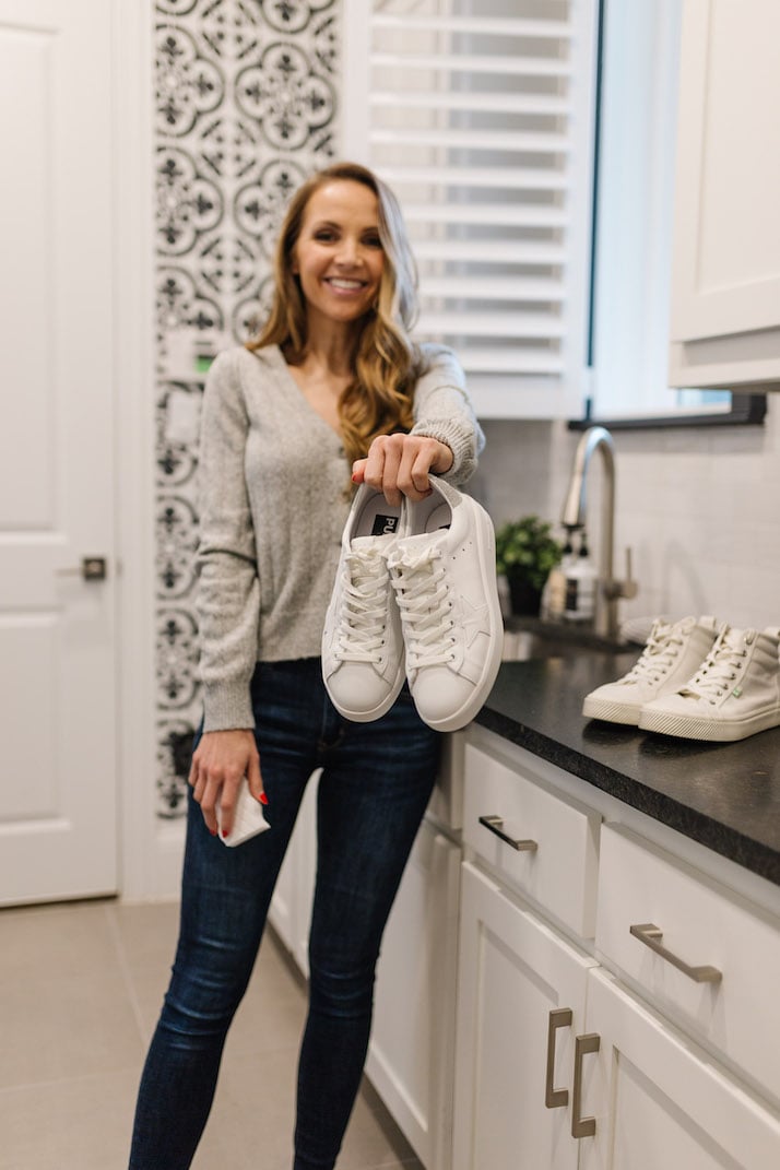 white golden goose sneakers
