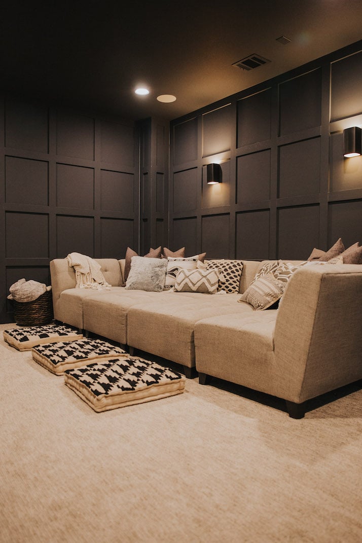 gray home theater