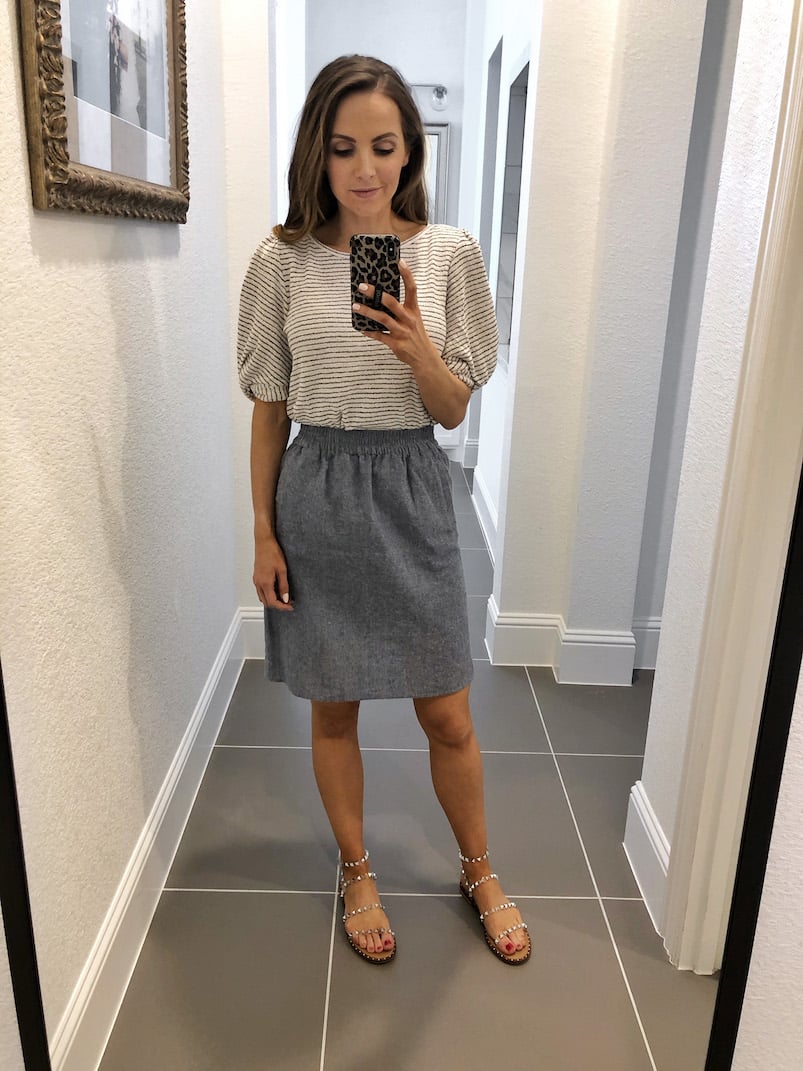 puffed sleeve top two ways