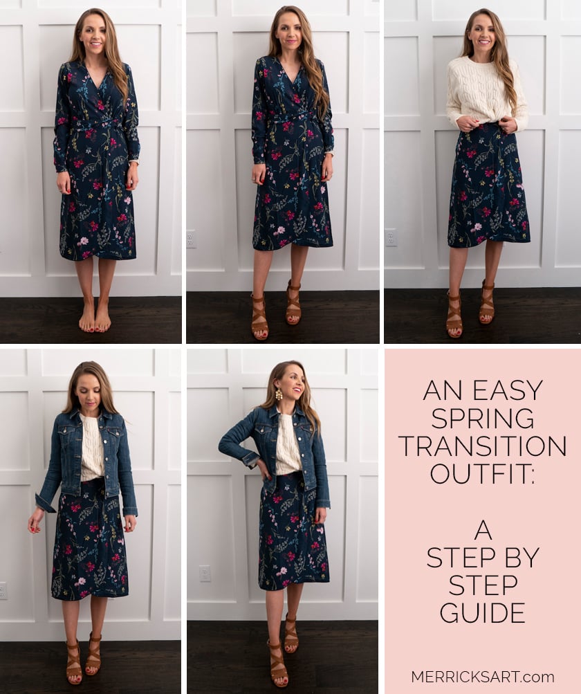 outfit idea for a spring dress
