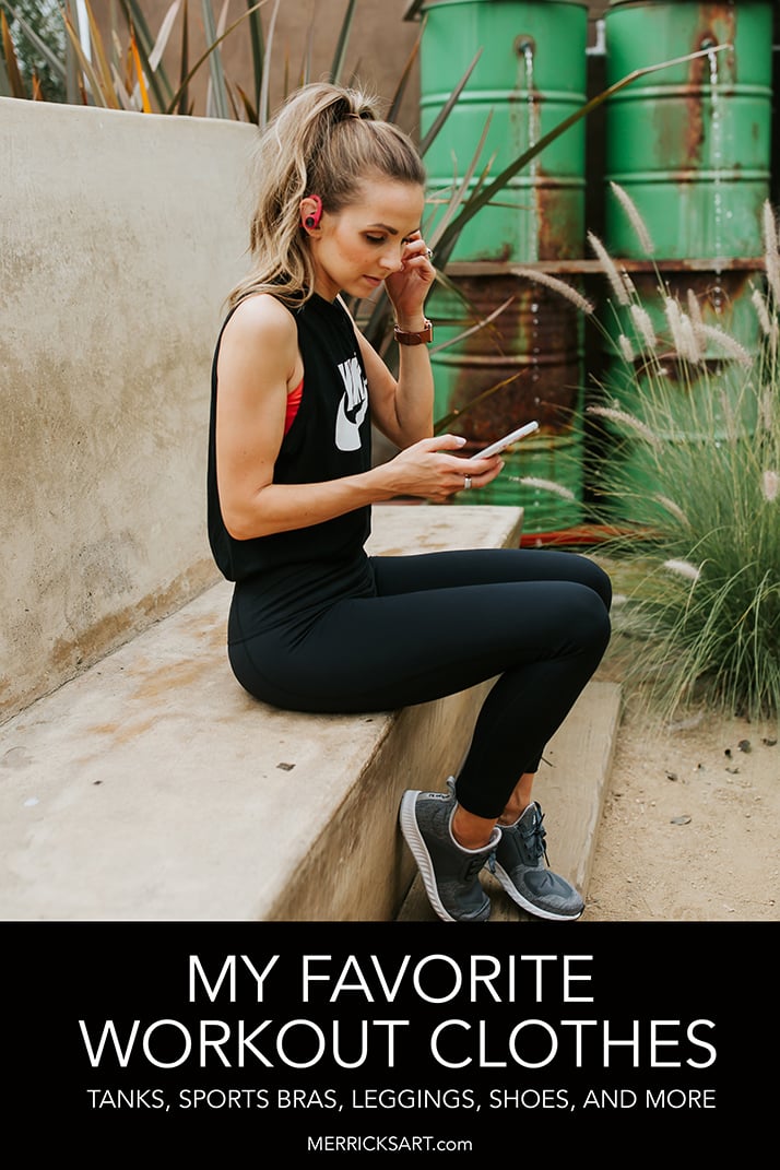black leggings and nike tank
