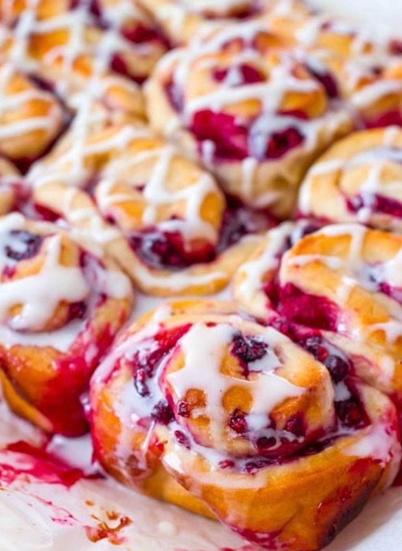 Raspberry Sweet Rolls