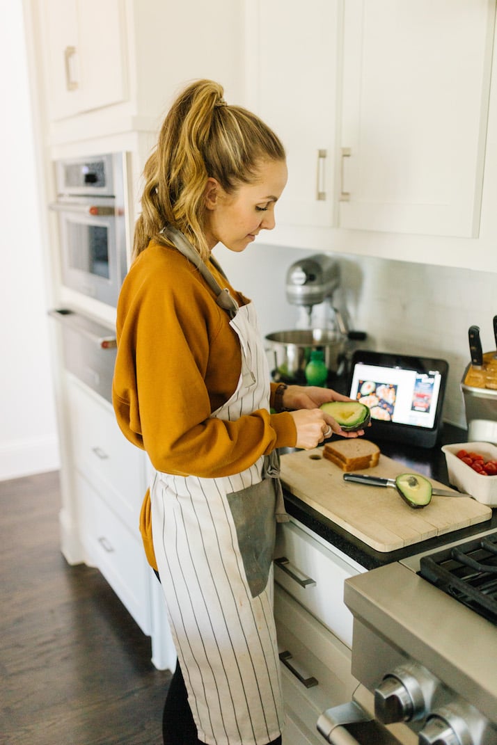 in the kitchen with the facebook portal