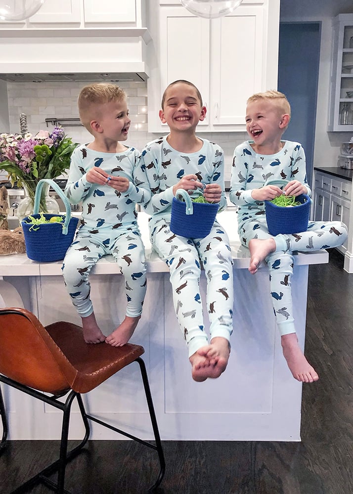 weekend recap - easter pajamas