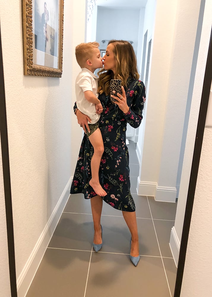 floral midi dress