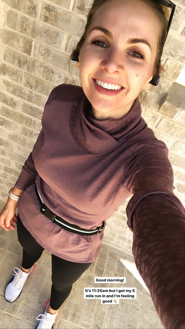 running top and leggings