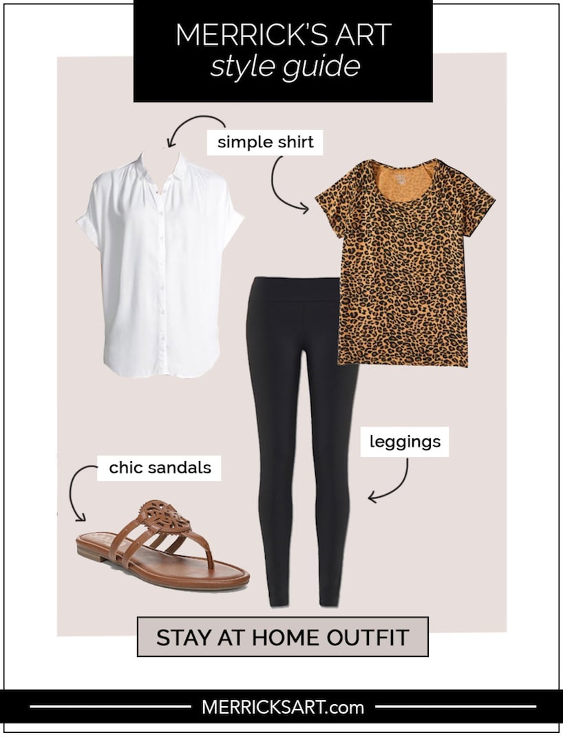collage with leggings