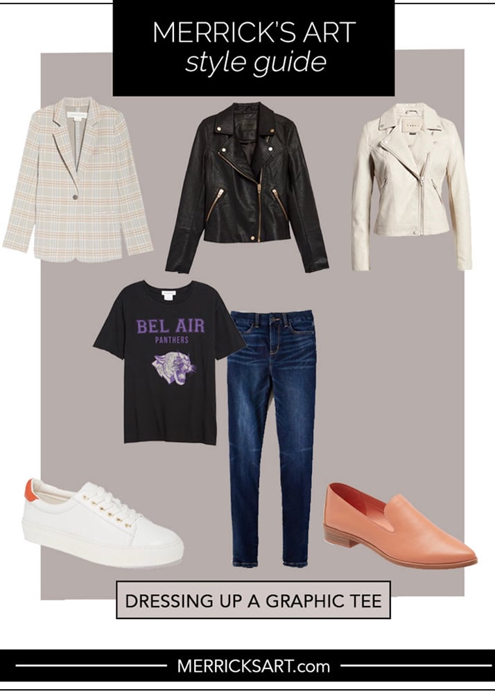 dressing up a basic tee