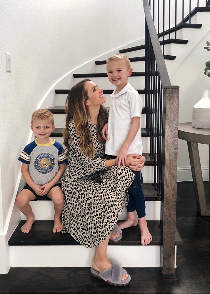 spotted dress
