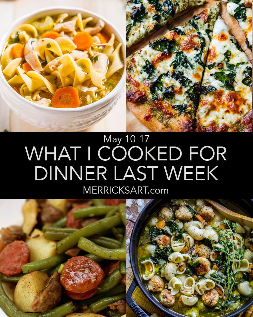 collage of menu items