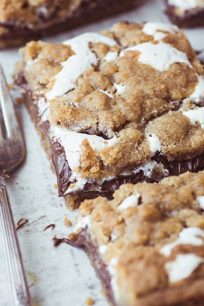 nutella s'mores bars