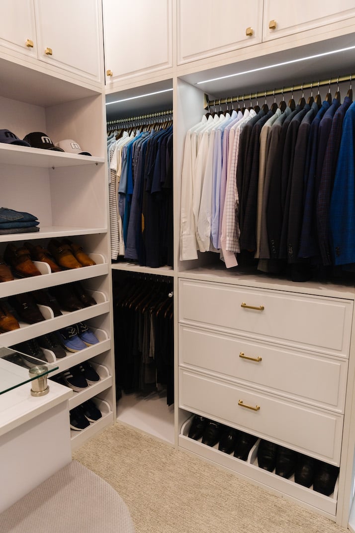 men's closet