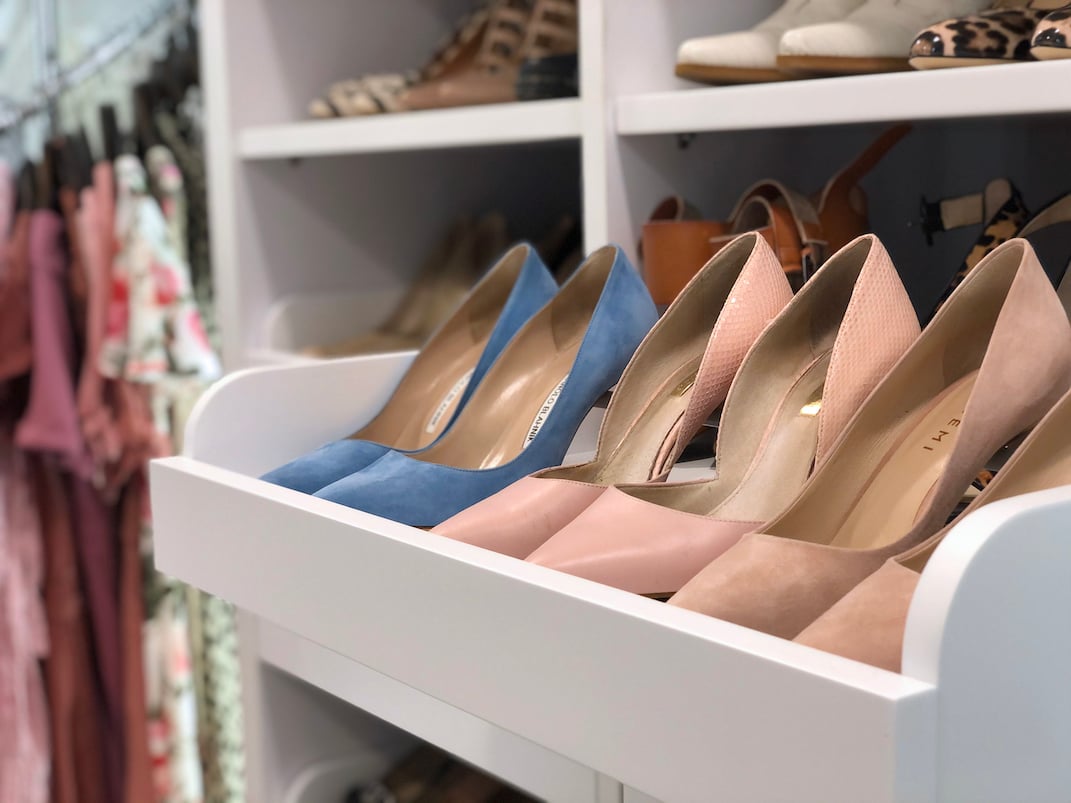 pull out shelves for shoes