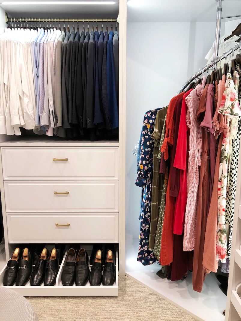 shared his and her closet