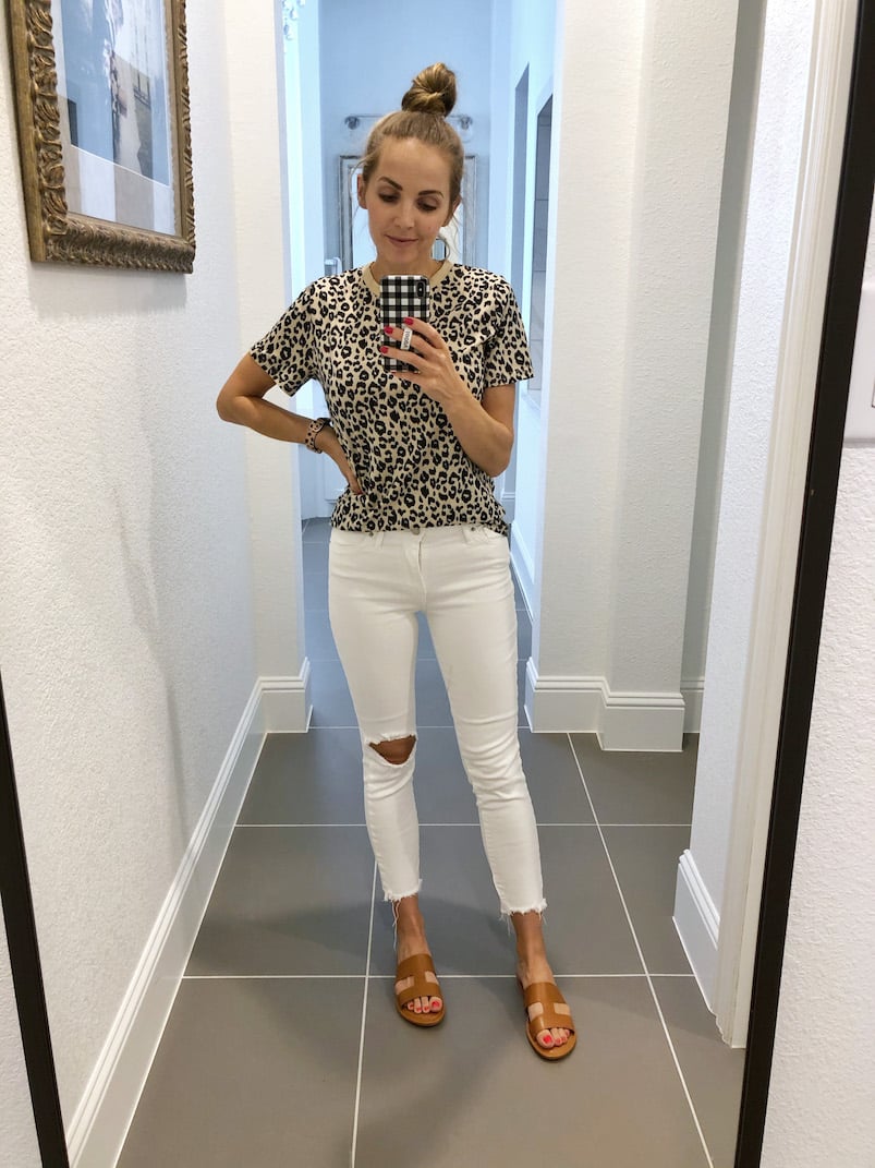 white levi's jean