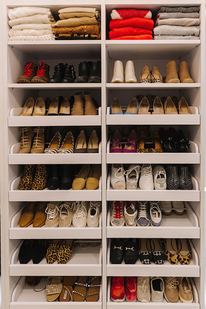 closet shoe wall