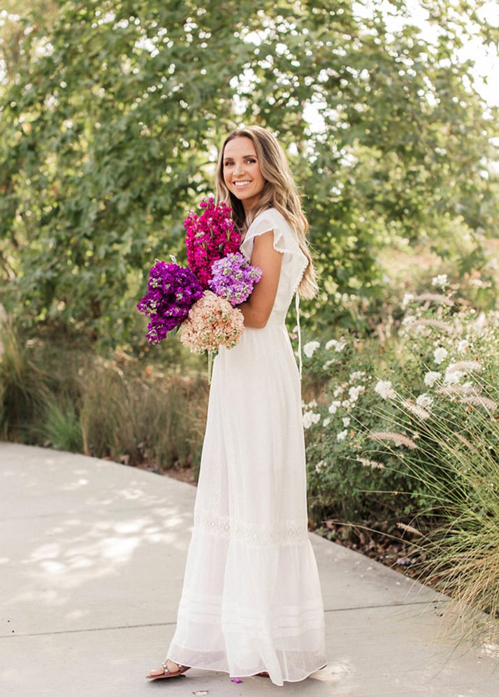 white maxi dress