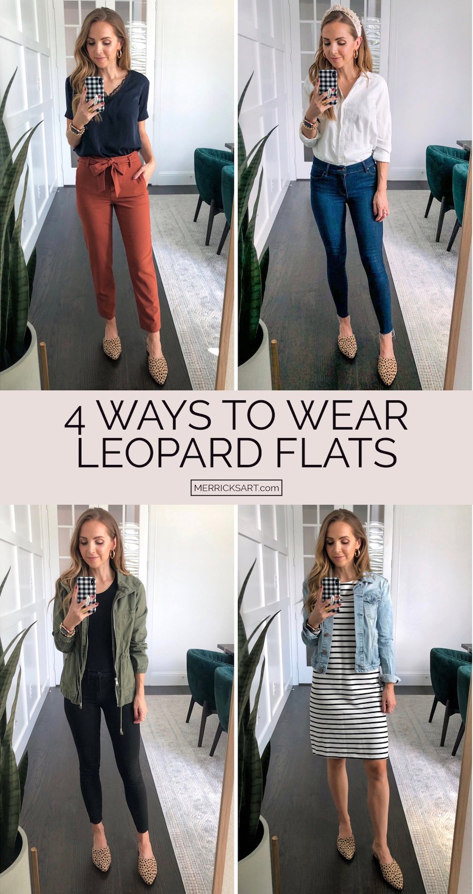 leopard flats collage