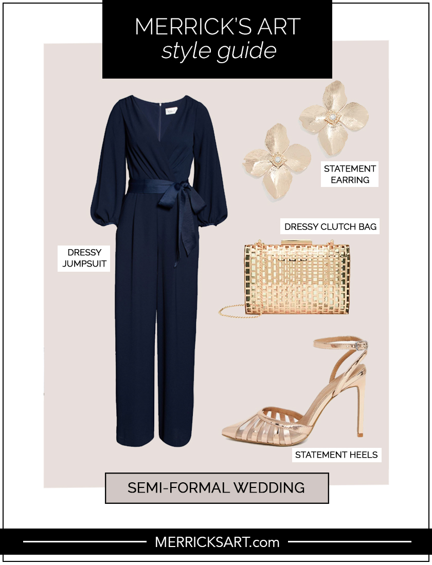style guide for semi formal wedding dress code