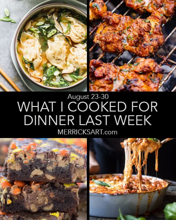collage of dinner ideas