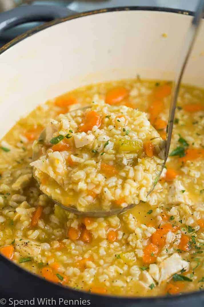 chicken and rice soup