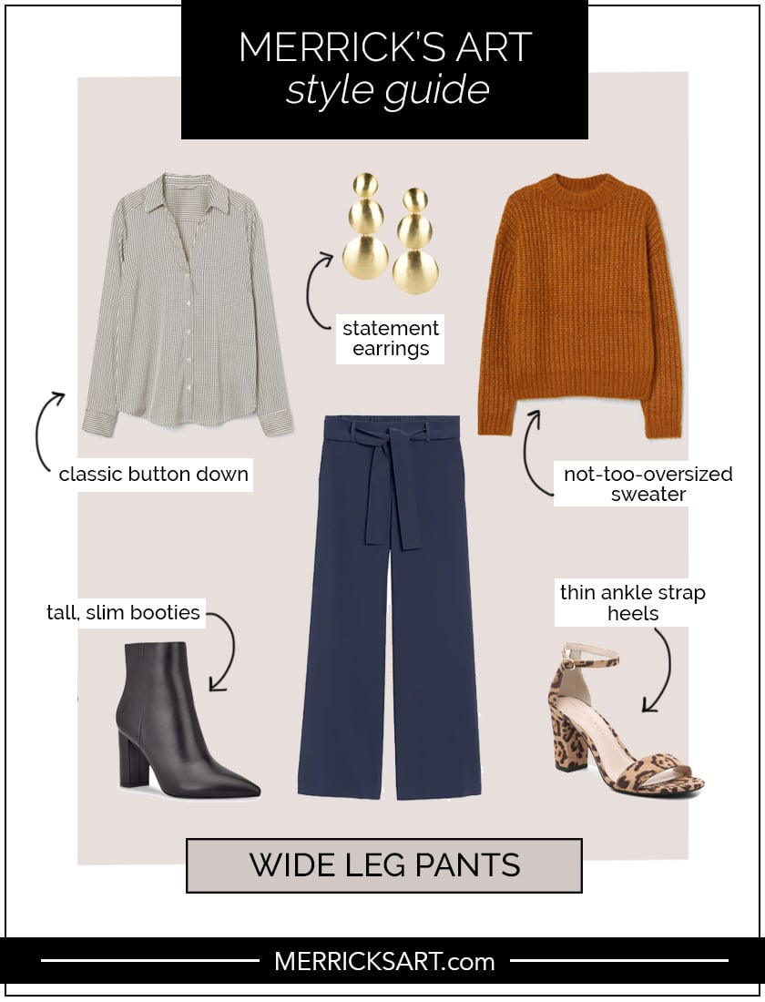 wide leg pants outfits