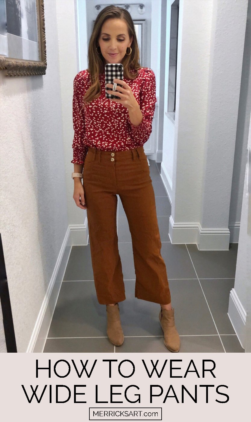 outfits with wide leg pants
