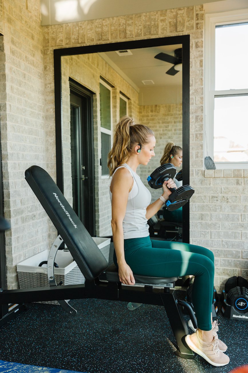 home gym nordictrack bench