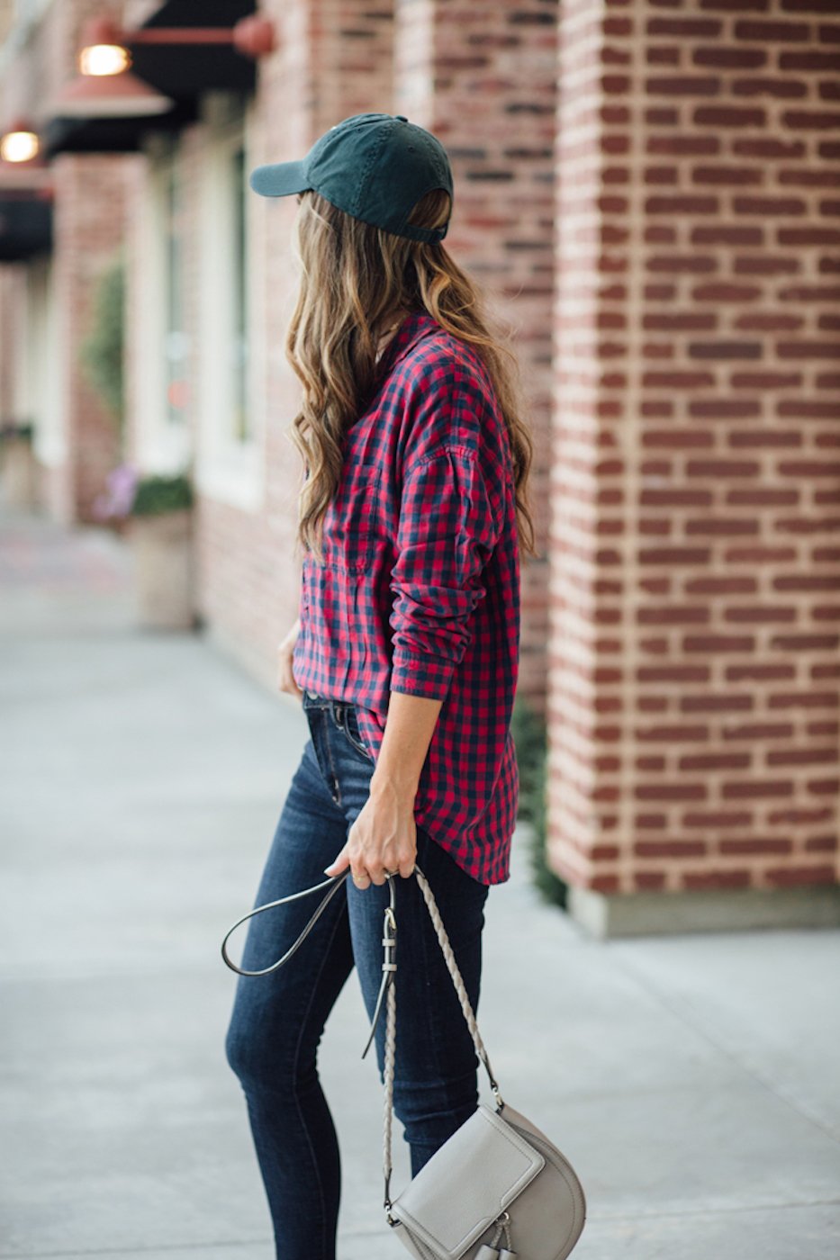 plaid with dark teal