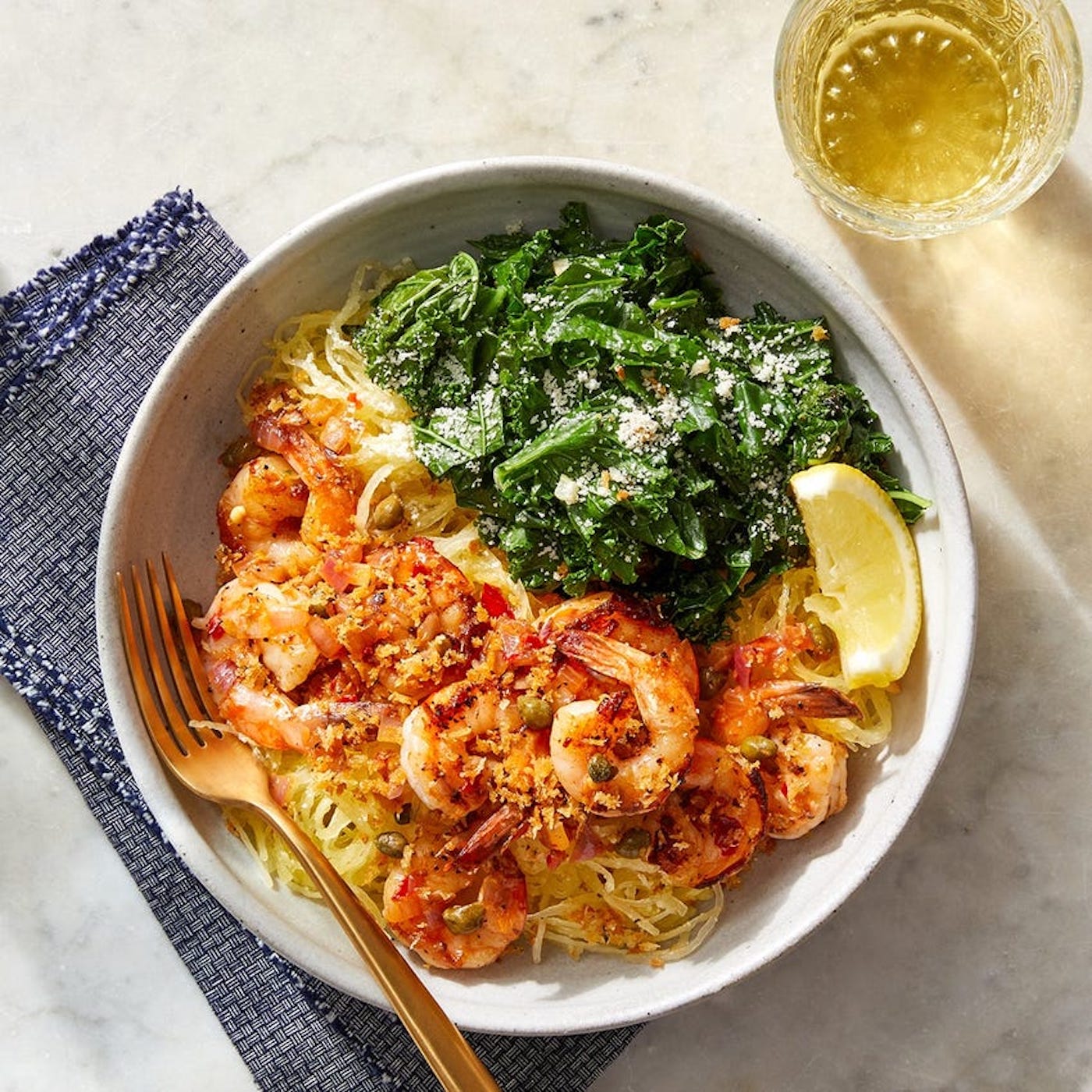 shrimp and spaghetti squash