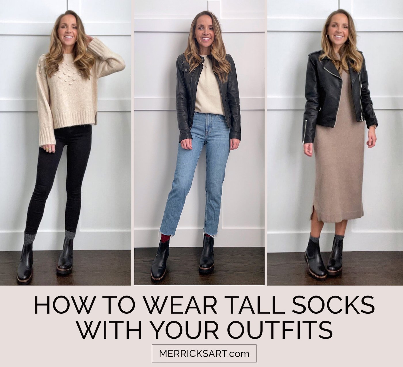 how to wear tall socks