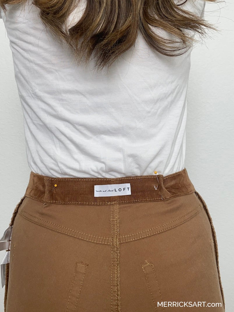 how to fix a gap at the waist