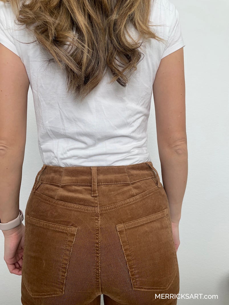 how to adjust the waist of your jeans