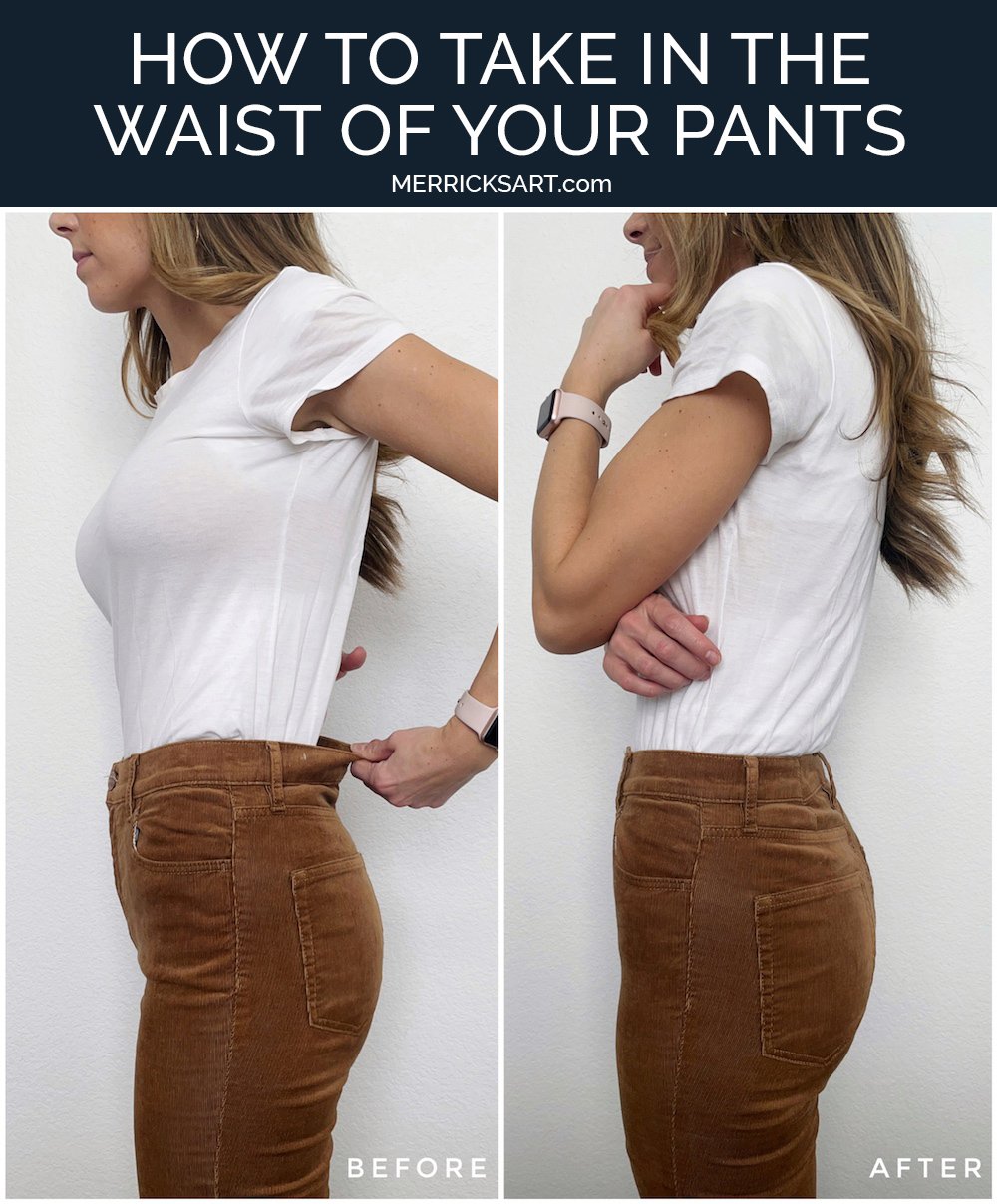 How to resize the waist of jeans
