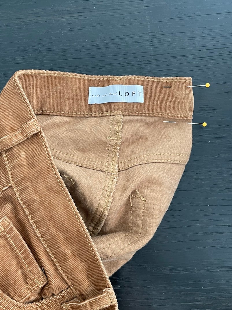 how to fix a gap in your jeans