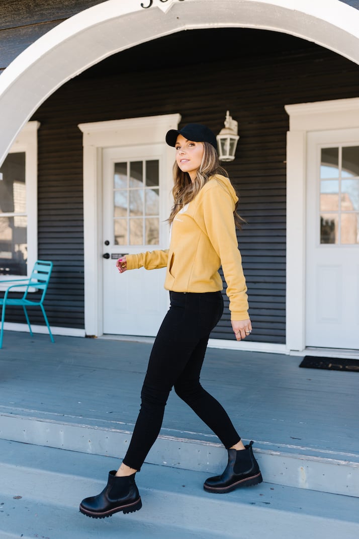 black ankle boots