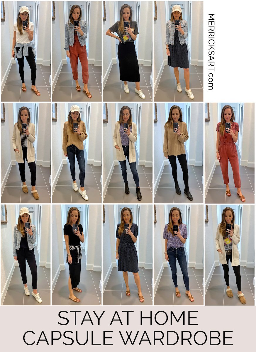 stay at home capsule wardrobe